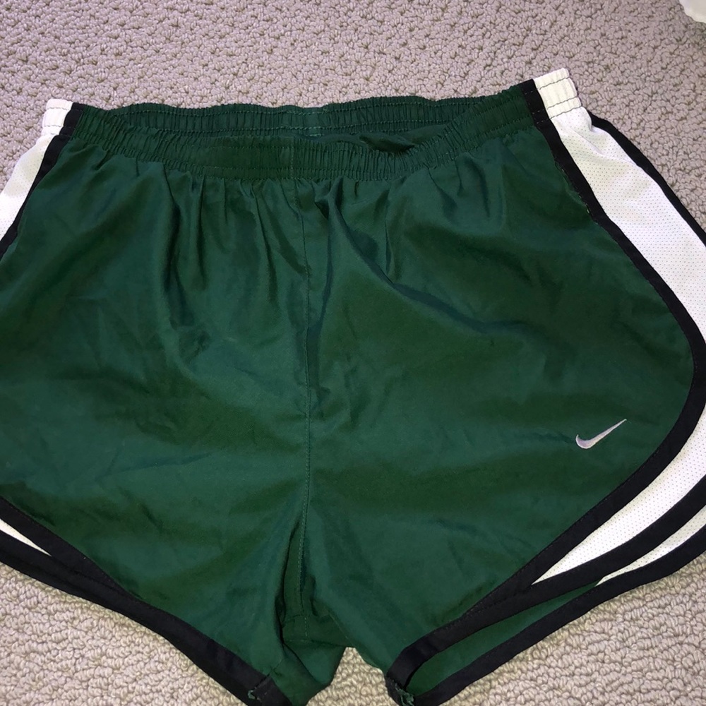 Nike green athletic shorts (size small)